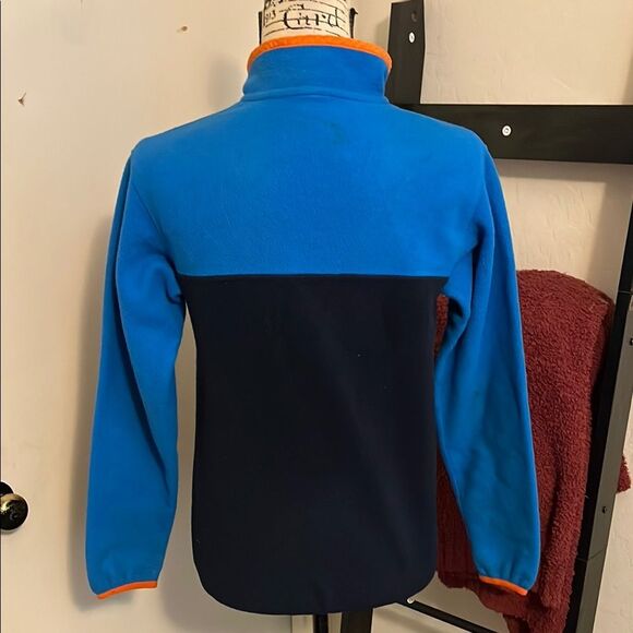 Patagonia Synchilla Blue Orange Fleece Snap Front Button Jacket Gorpcore Outdoor - Picture 7 of 12